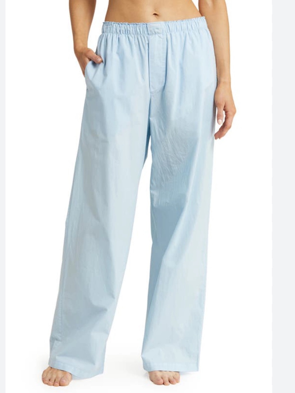SKIMS cotton poplins pajama pants wide leg